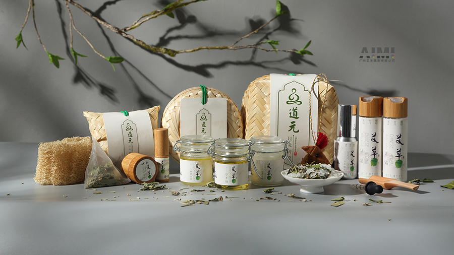护肤品艾草拍摄：与道元合作案例