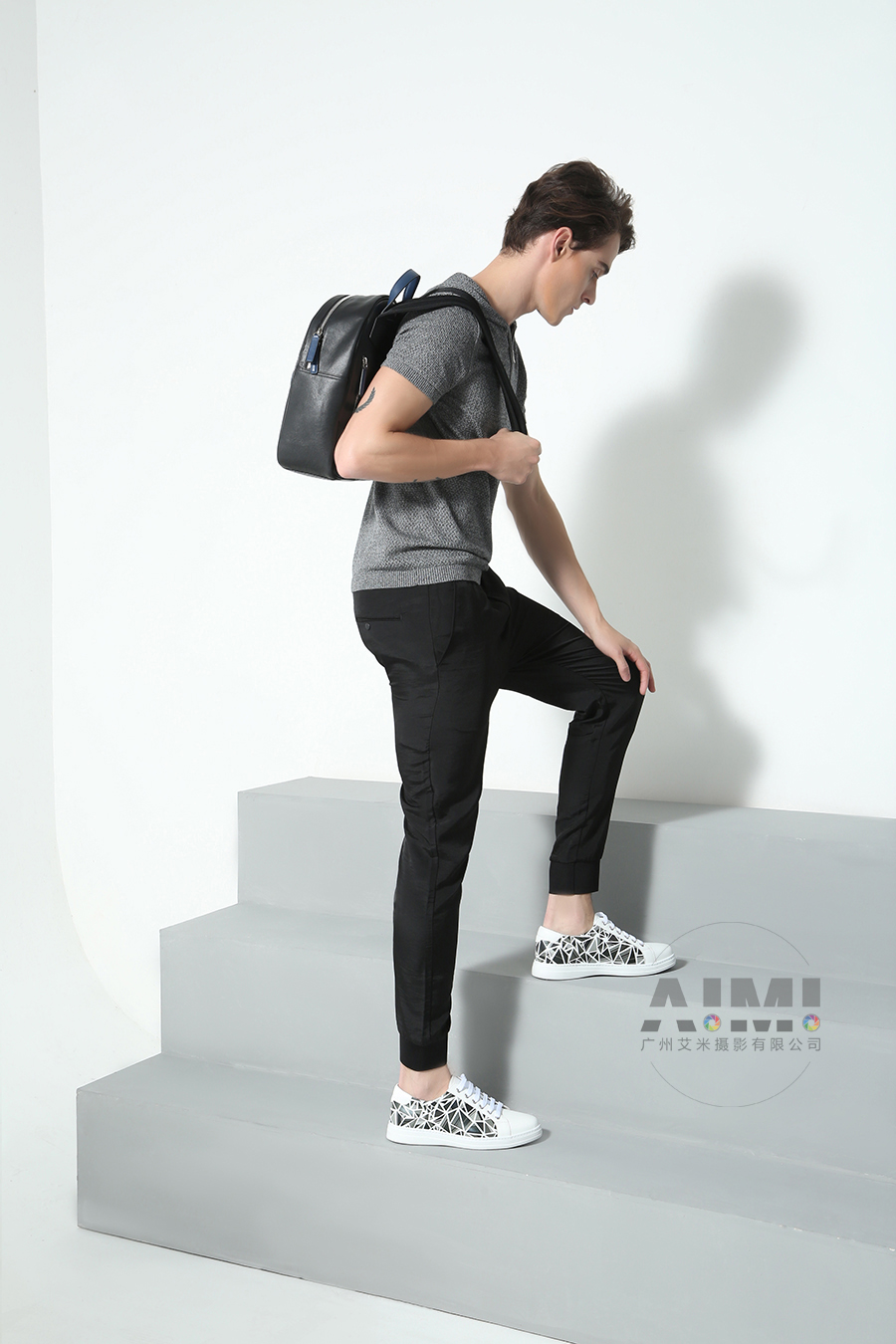 男鞋模特拍摄：与金利来合作案例