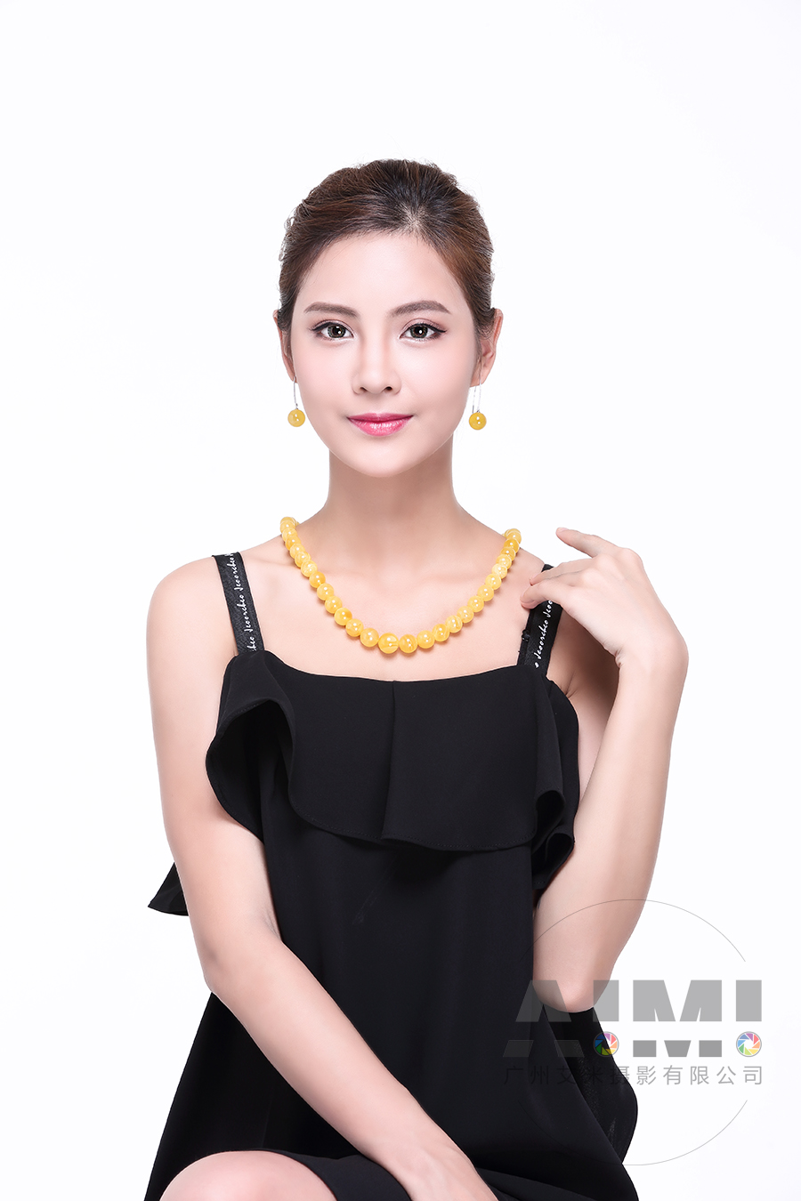 耳环首饰模特摄影 白底模特拍摄