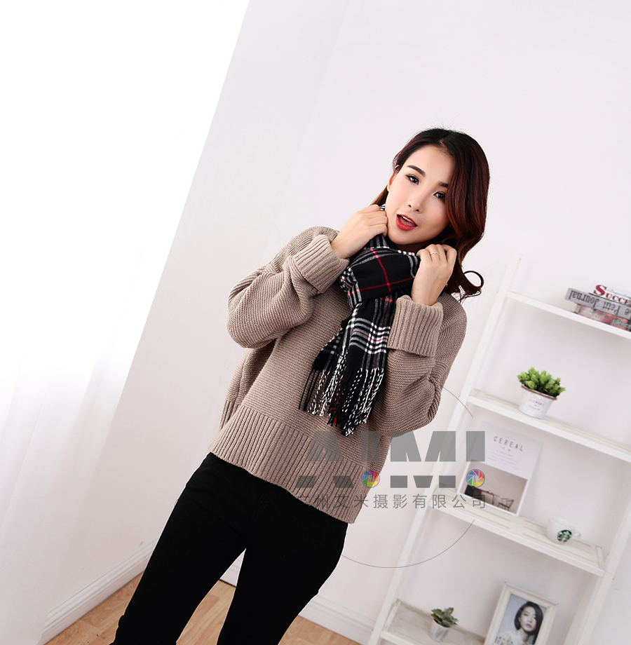 围巾模特拍摄 服装配饰场景摄影