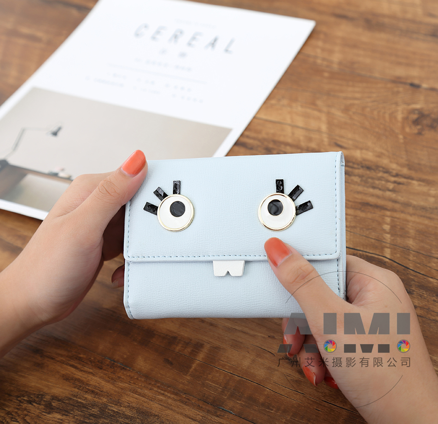 钱包拍摄女钱包 模特场景拍摄