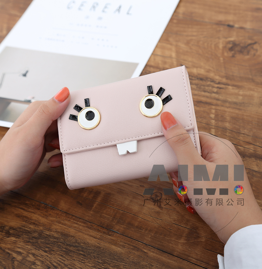 钱包拍摄女钱包 模特场景拍摄