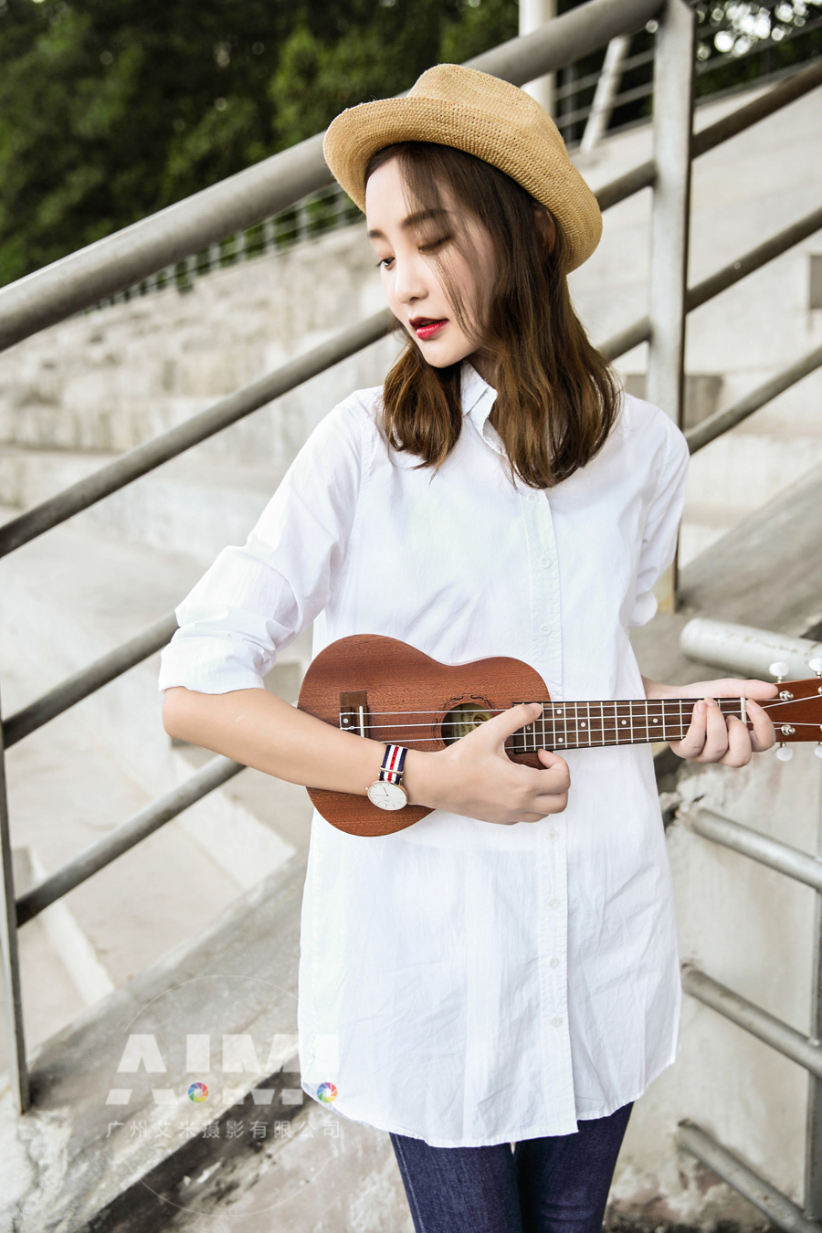 吉他模特场景拍摄吉他模特摄影