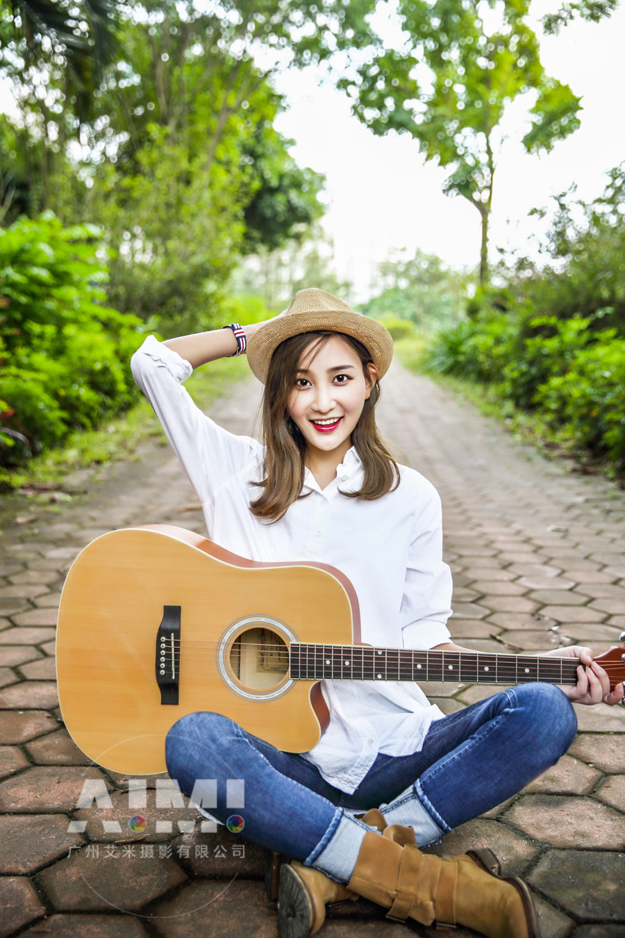 吉他模特场景拍摄吉他模特摄影