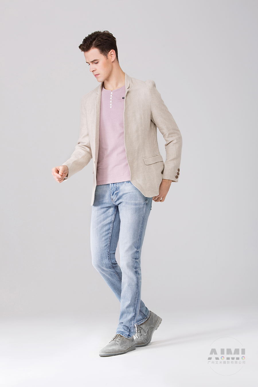 牛仔裤模特摄影男性服装拍摄