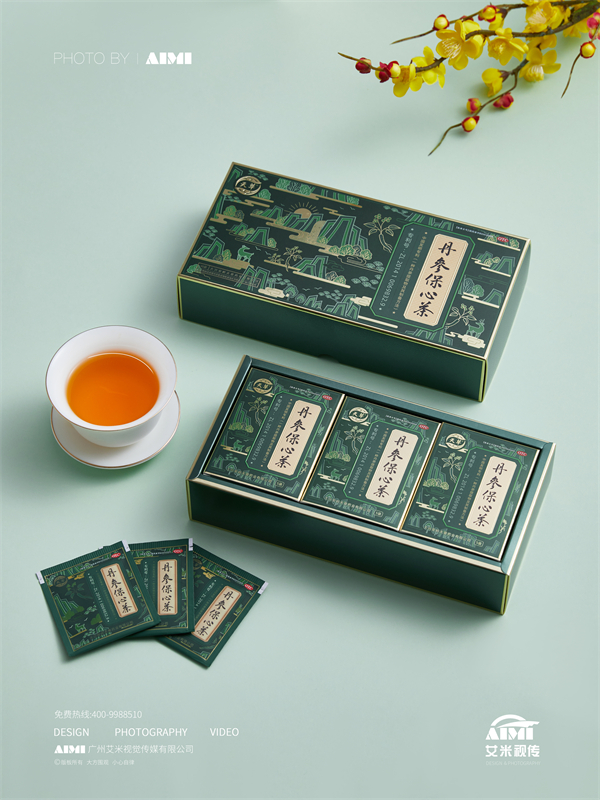 保健茶拍摄|丹参保心茶品牌|艾米视觉摄影