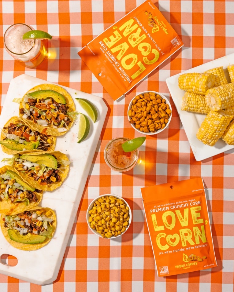 Food photography，配料放一边